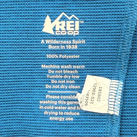 NWT REI Men’s Junction Full Zip Cycling Jersey Crystal Blue Heather Size XXL - Picture 11 of 11